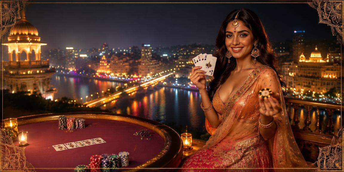 Teen Patti players enjoying in Pune with stylish Bollywood look